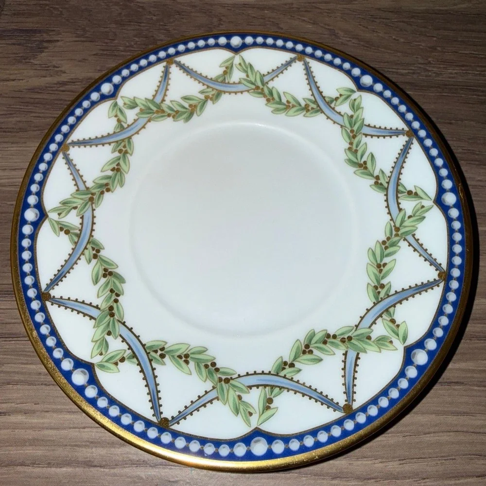 Tiffany & Company FEDERAL Flat Cup & Saucer EUC
